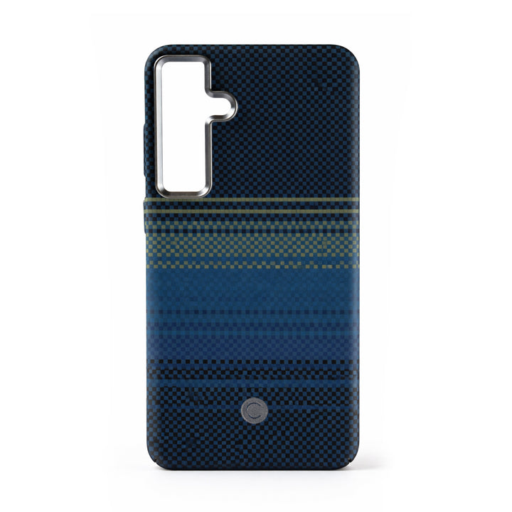 CaseZ Chrome Blue Pixel | Samsung